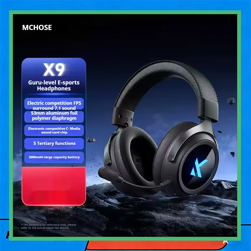 Беспроводная игровая гарнитура Mchose X9 Bluetooth 2.4G для настольных ПК, 3 режима, 7.1, подарок на день рождения
Беспроводная игровая гарнитура Mchose X9 Bluetooth 2.4G для настольных ПК, 3 режима, 7.1, подарок на день рождения