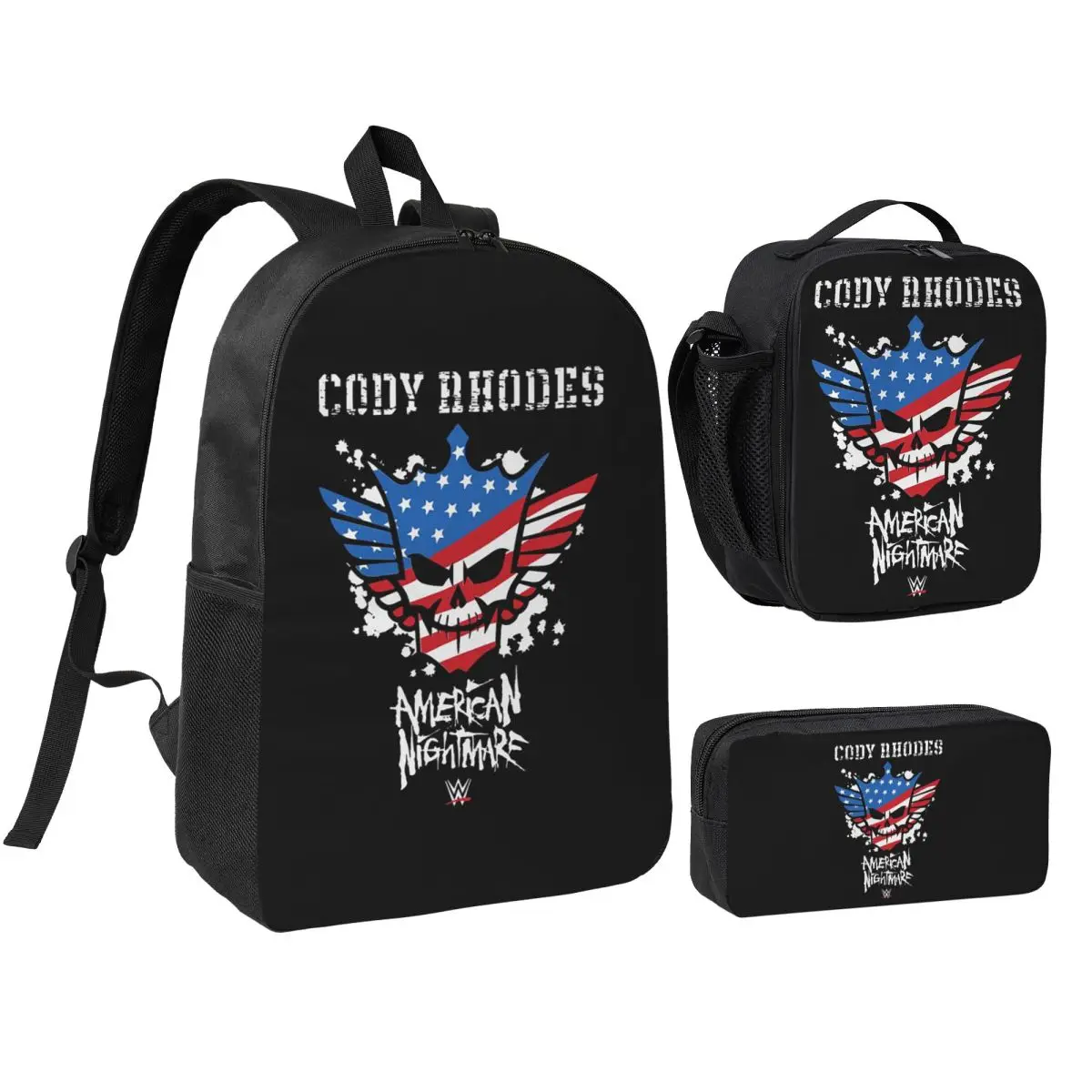 In The Ring Cody Rhodes American Nightmare Backpack BookBag School Bag Computer Shoulder Bags 3ps Lunch Bag Pencil Case
In The Ring Cody Rhodes American Nightmare Backpack BookBag School Bag Computer Shoulder Bags 3ps Lunch Bag Pencil Case