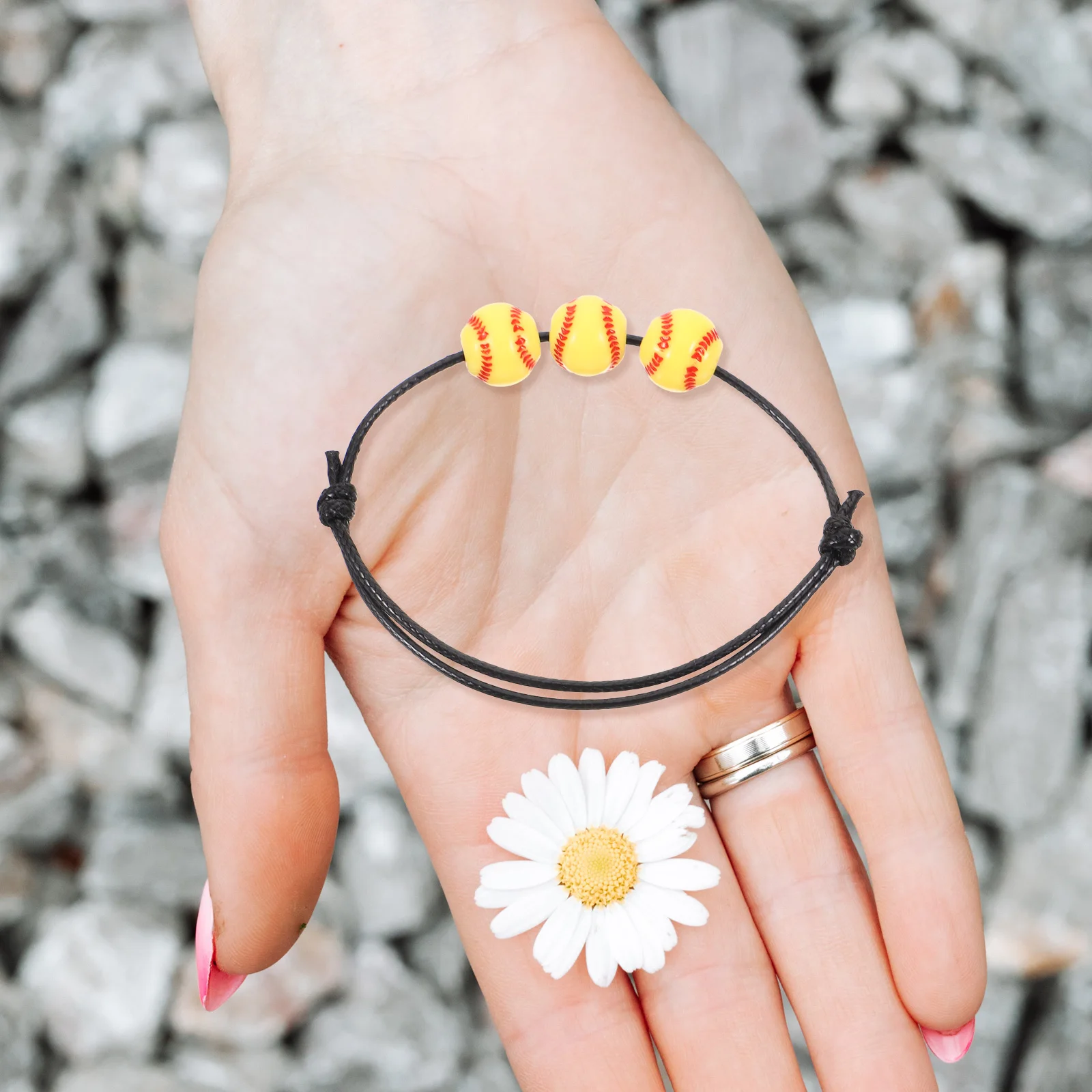 10pcs Waterproof Bracelets Adjustable Baseball Beads Charm Team Wristbands Softball Braided Friendship Sports Ball Charms
10pcs Waterproof Bracelets Adjustable Baseball Beads Charm Team Wristbands Softball Braided Friendship Sports Ball Charms