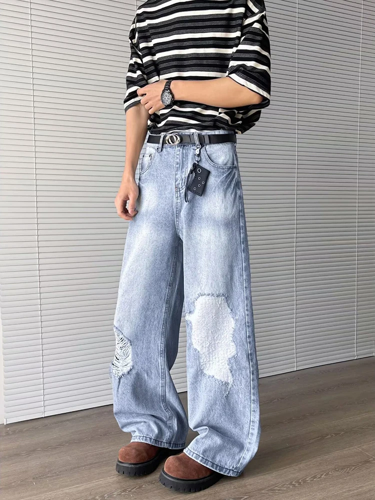 Мужские джинсы American Sle Vintage с рваными элементами и швами, модный дизайн в стиле High Street, широкие брюки, молодежная культура
Мужские джинсы American Sle Vintage с рваными элементами и швами, модный дизайн в стиле High Street, широкие брюки, молодежная культура