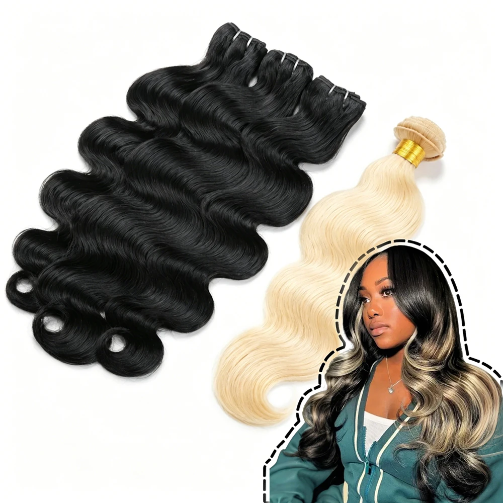 Smilegirl 1B/613 Blonde Body Wave Bundles Human Hair 12A Brazilian Human Hair 240g Highlight Style Skunk Stripe Hair Quicky Weave Sew In
Smilegirl 1B/613 Blonde Body Wave Bundles Human Hair 12A Brazilian Human Hair 240g Highlight Style Skunk Stripe Hair Quicky Weave Sew In