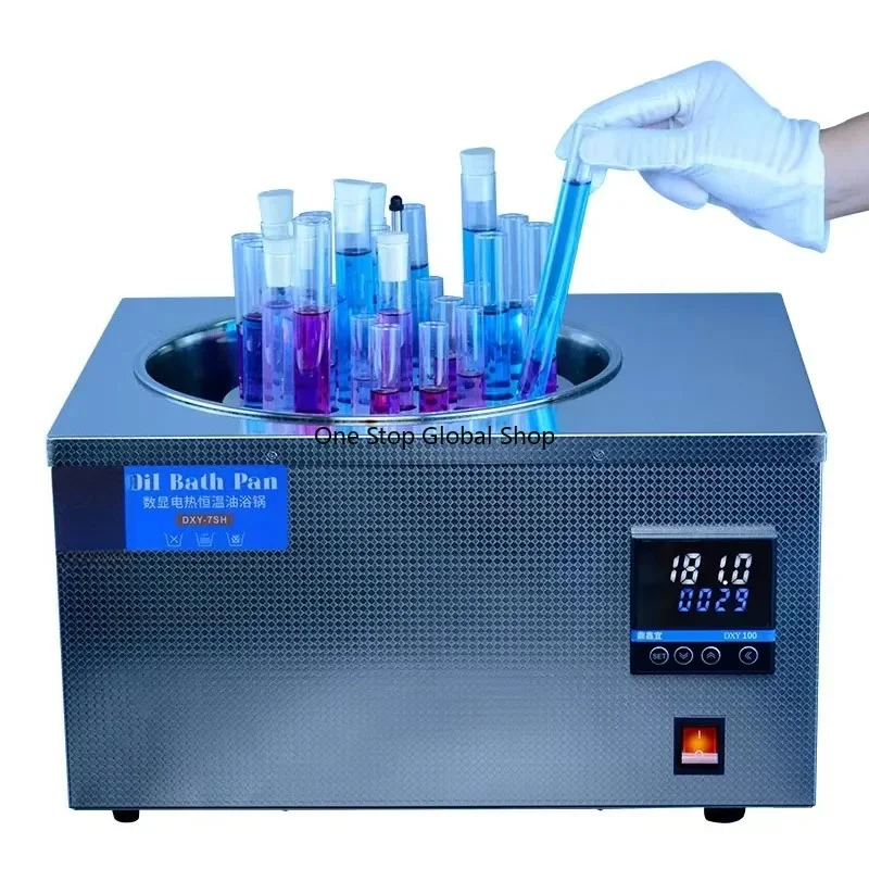 Laboratory digital display constant temperature single hole oil bath pot stainless steel oil bath pot can be timed
Laboratory digital display constant temperature single hole oil bath pot stainless steel oil bath pot can be timed