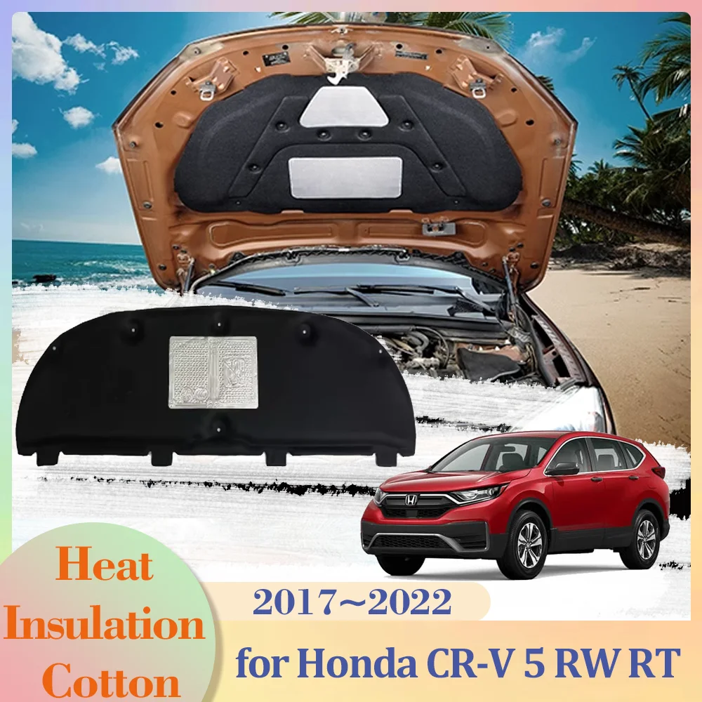 Для Honda CR-V 5 CRV RW RT RY 2017 ~ 2022 капот изоляция двигателя алюминиевая фольга хлопок звукоизоляционный чехол термонагревательный коврик аксессуары
Для Honda CR-V 5 CRV RW RT RY 2017 ~ 2022 капот изоляция двигателя алюминиевая фольга хлопок звукоизоляционный чехол термонагревательный коврик аксессуары