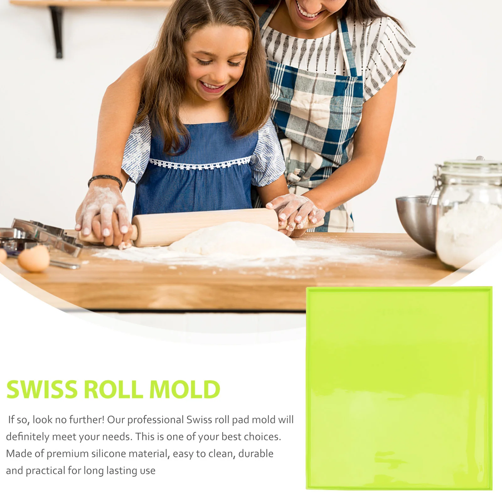 Silicone Mold Non-Stick Roll Pad Baking Mat for Kitchen Cake Pastry Baking Pad Flexible Bakeware Non-Stick Silicone Mat for Roll
Silicone Mold Non-Stick Roll Pad Baking Mat for Kitchen Cake Pastry Baking Pad Flexible Bakeware Non-Stick Silicone Mat for Roll