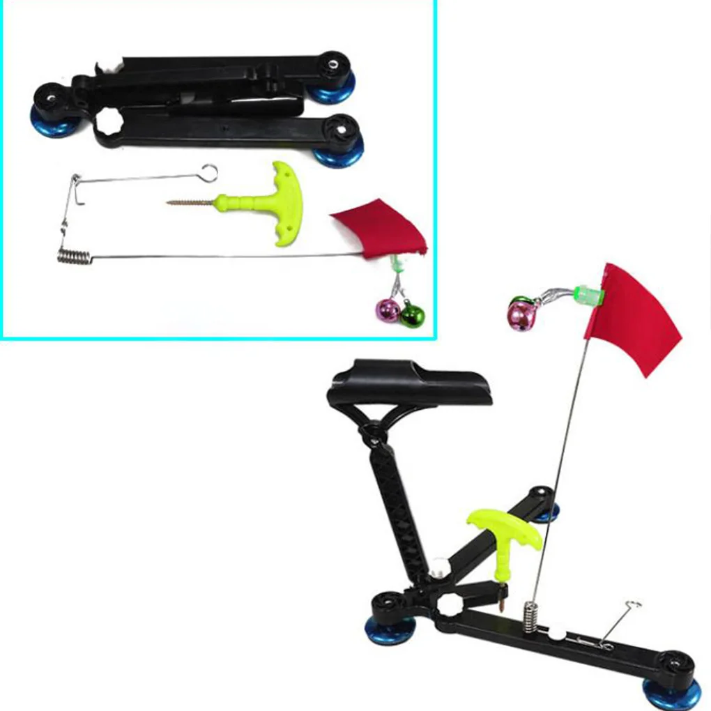 Foldable Ice Fishing Rod Holder with Bell Flag Adjustable Ice Auger Triangular Staing Floor Bracket Winter Fishing Accessorie
Foldable Ice Fishing Rod Holder with Bell Flag Adjustable Ice Auger Triangular Staing Floor Bracket Winter Fishing Accessorie