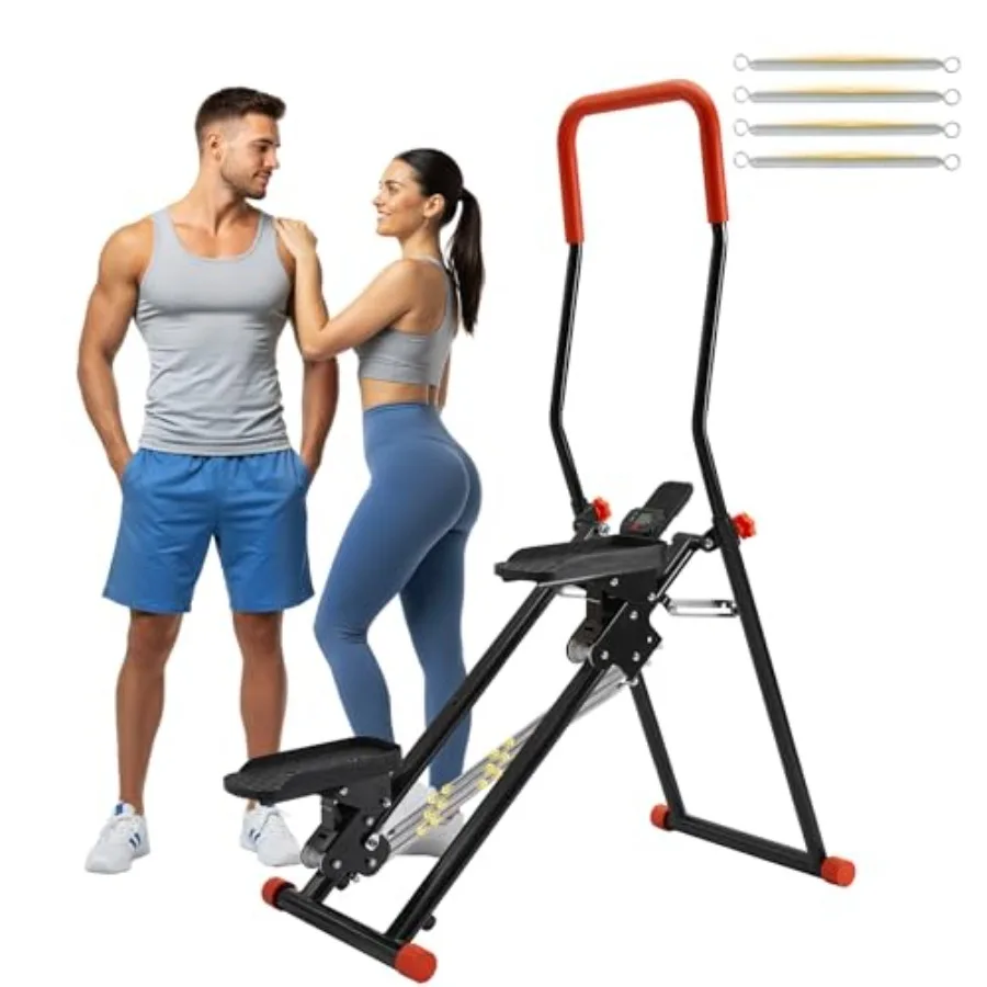 Stair Stepper for Home Gym, Foldable Vertical Climber Workout Machine, 3 Levels of Adjustable Resistance, 350 lbs Capacity Card
Stair Stepper for Home Gym, Foldable Vertical Climber Workout Machine, 3 Levels of Adjustable Resistance, 350 lbs Capacity Card