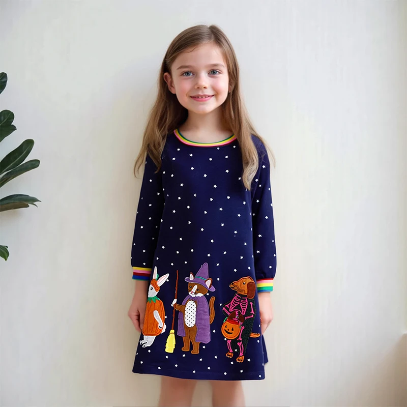 Little maven Halloween Pumpkin Baby Girl Clothes Dresses for Kids Long Sleeve Dresses Autumn Embroidery Animals Girls Dresses
Little maven Halloween Pumpkin Baby Girl Clothes Dresses for Kids Long Sleeve Dresses Autumn Embroidery Animals Girls Dresses
