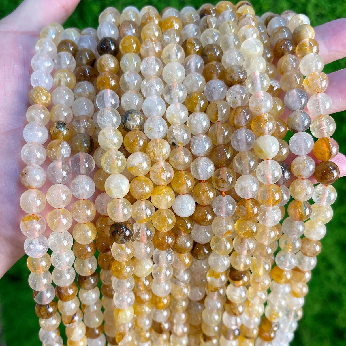 6 8 10mm Natural Stone Yellow Flower Quartz Beads Round Loose Spacer Beads for Jewelry Making DIY Bracelet Necklace Accessory
6 8 10mm Natural Stone Yellow Flower Quartz Beads Round Loose Spacer Beads for Jewelry Making DIY Bracelet Necklace Accessory