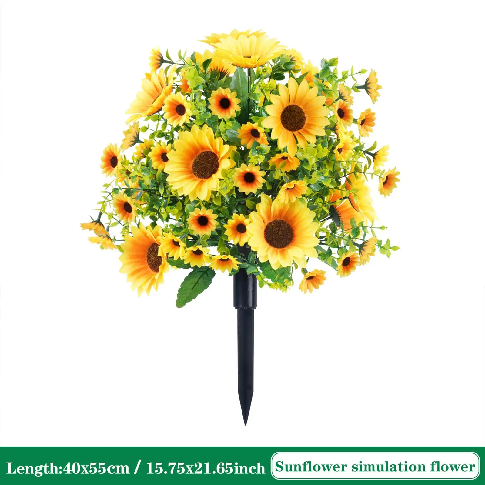 Artificial Sunflower Ball Bush Bouquet Outdoor Ornament Entryway Hallway Decorations Wedding with Ground Spike Fake Plants
Artificial Sunflower Ball Bush Bouquet Outdoor Ornament Entryway Hallway Decorations Wedding with Ground Spike Fake Plants