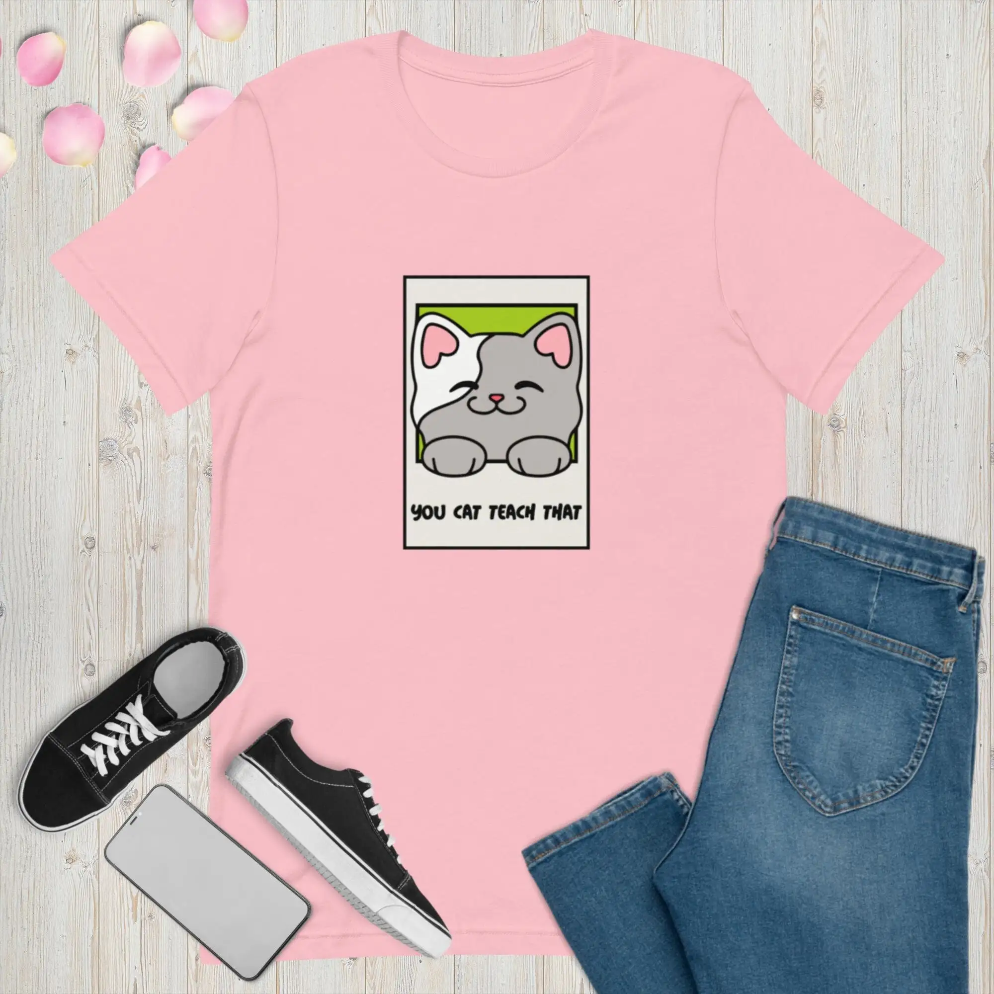 You Cat Teach That T Shirt Whimsical Trendy Comfy Apparel Ideal Fashion For Her Unique Funny Animal Statement
You Cat Teach That T Shirt Whimsical Trendy Comfy Apparel Ideal Fashion For Her Unique Funny Animal Statement