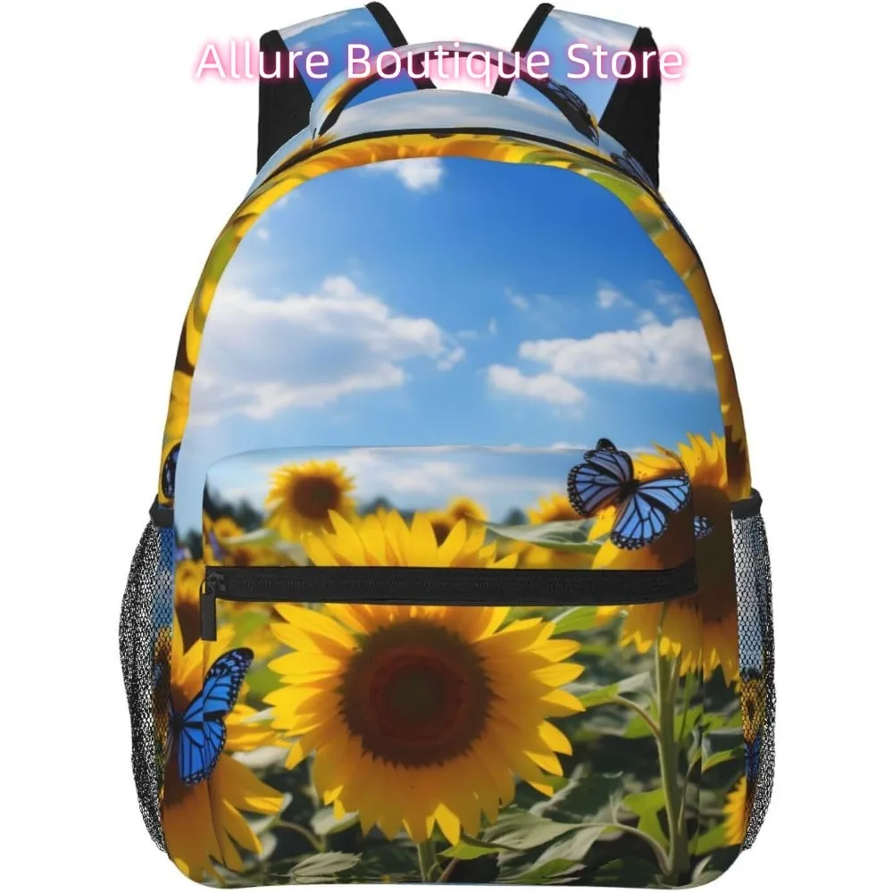 Сумка для ноутбука обратно в школу Легкий рюкзак для ноутбука Garden Sunflower Butterfly Легкий многоцелевой дорожный повседневный рюкзак
Сумка для ноутбука обратно в школу Легкий рюкзак для ноутбука Garden Sunflower Butterfly Легкий многоцелевой дорожный повседневный рюкзак