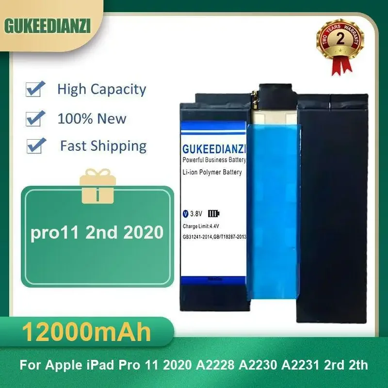12000mAh pro11 2nd 2020 Tablet Battery For Apple iPad Pro 11 2020 A2228 A2230 A2231 2rd 2th High Capacity
12000mAh pro11 2nd 2020 Tablet Battery For Apple iPad Pro 11 2020 A2228 A2230 A2231 2rd 2th High Capacity