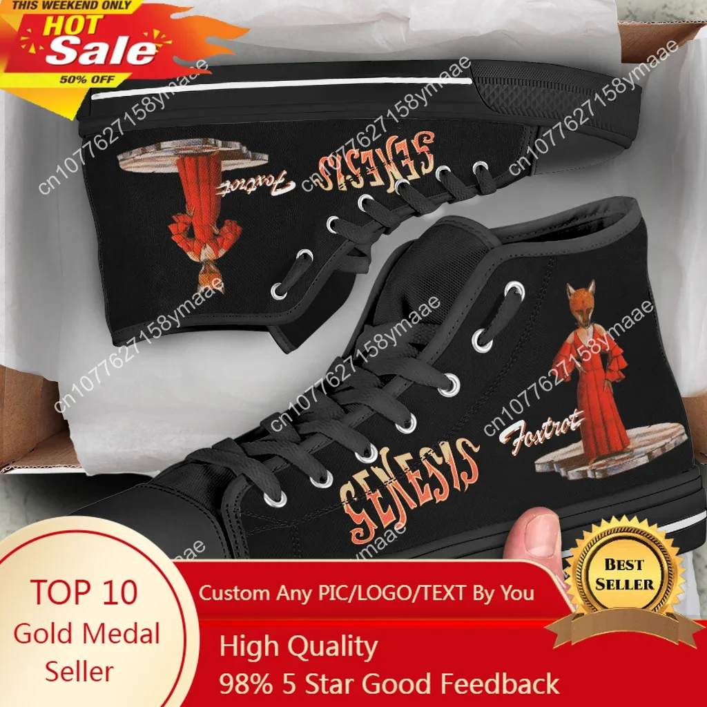 Hot Summer Rock Band Man Woman Genesis Canvas Shoes Lightweight Casual High Help Classic Latest Board Shoes Fashion Sneakers
Hot Summer Rock Band Man Woman Genesis Canvas Shoes Lightweight Casual High Help Classic Latest Board Shoes Fashion Sneakers