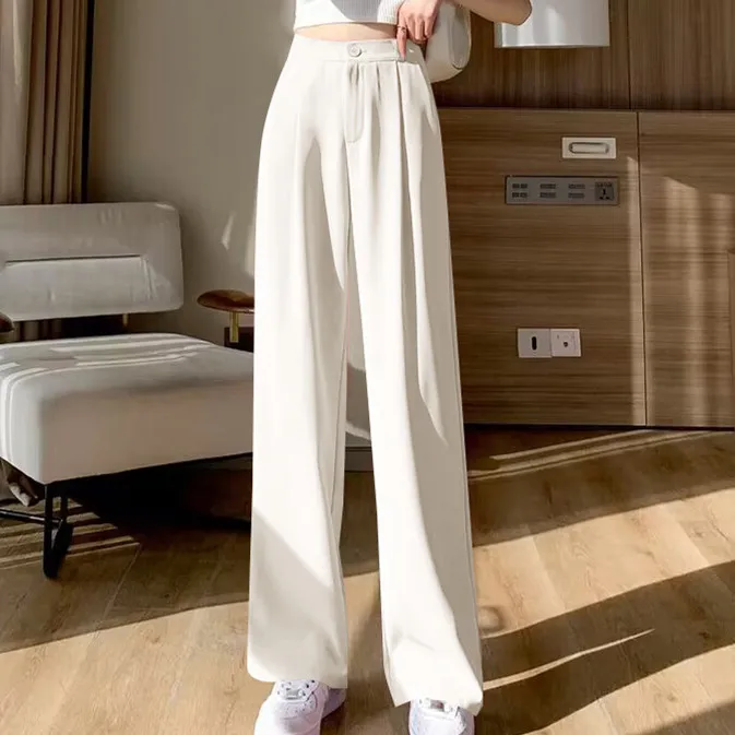 High-waisted Suit Pants Women's Straight Loose 2026 New Spring Autumn Casual Wide-leg Commuter Black Pants
High-waisted Suit Pants Women's Straight Loose 2026 New Spring Autumn Casual Wide-leg Commuter Black Pants