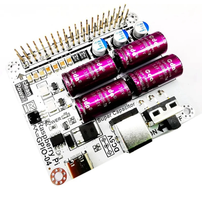 Power Filter Module Super Capacitor Filter Board Moode Volumio For Raspberry HIFI Expansion Module Easy Install Easy To Use
Power Filter Module Super Capacitor Filter Board Moode Volumio For Raspberry HIFI Expansion Module Easy Install Easy To Use