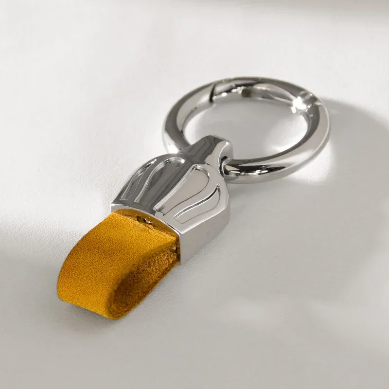 Customized LOGO Keychain Crown Genuine Real Leather Laser Engrave Luxury Cowhide Car Keyring Personalized Dermis Key Chain Ring
Customized LOGO Keychain Crown Genuine Real Leather Laser Engrave Luxury Cowhide Car Keyring Personalized Dermis Key Chain Ring