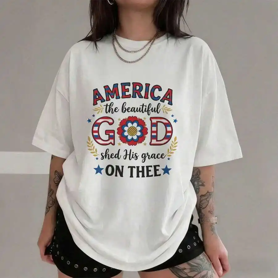 Womens Patriotic Graphic Crop Top Casual Round Neck Short Sleeve Tee Summer
Womens Patriotic Graphic Crop Top Casual Round Neck Short Sleeve Tee Summer