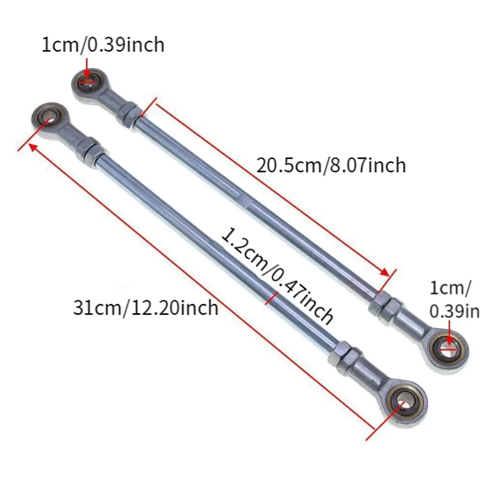 Durable Aluminum M10 Steering Tie Rod Ball Joiner Short Pull Rod Replacement for 168 Go Kart ATV Quad Off Road
Durable Aluminum M10 Steering Tie Rod Ball Joiner Short Pull Rod Replacement for 168 Go Kart ATV Quad Off Road