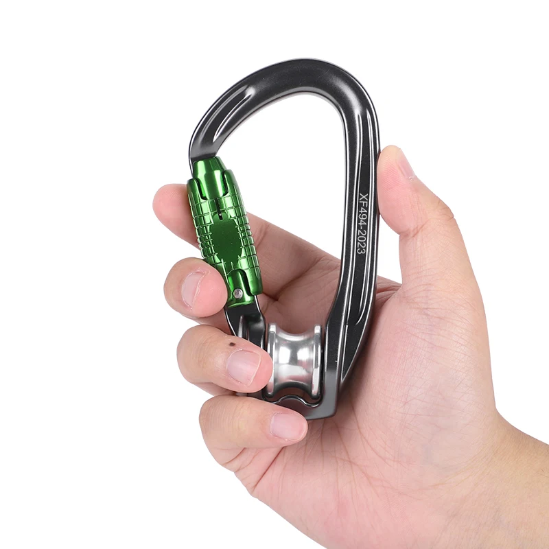 Outdoor Sports Climbing Carabiner, Automatic Locking Buckle, Rock Climbing Safety Buckle, Quick-Release Lock Main with Pulley
Outdoor Sports Climbing Carabiner, Automatic Locking Buckle, Rock Climbing Safety Buckle, Quick-Release Lock Main with Pulley