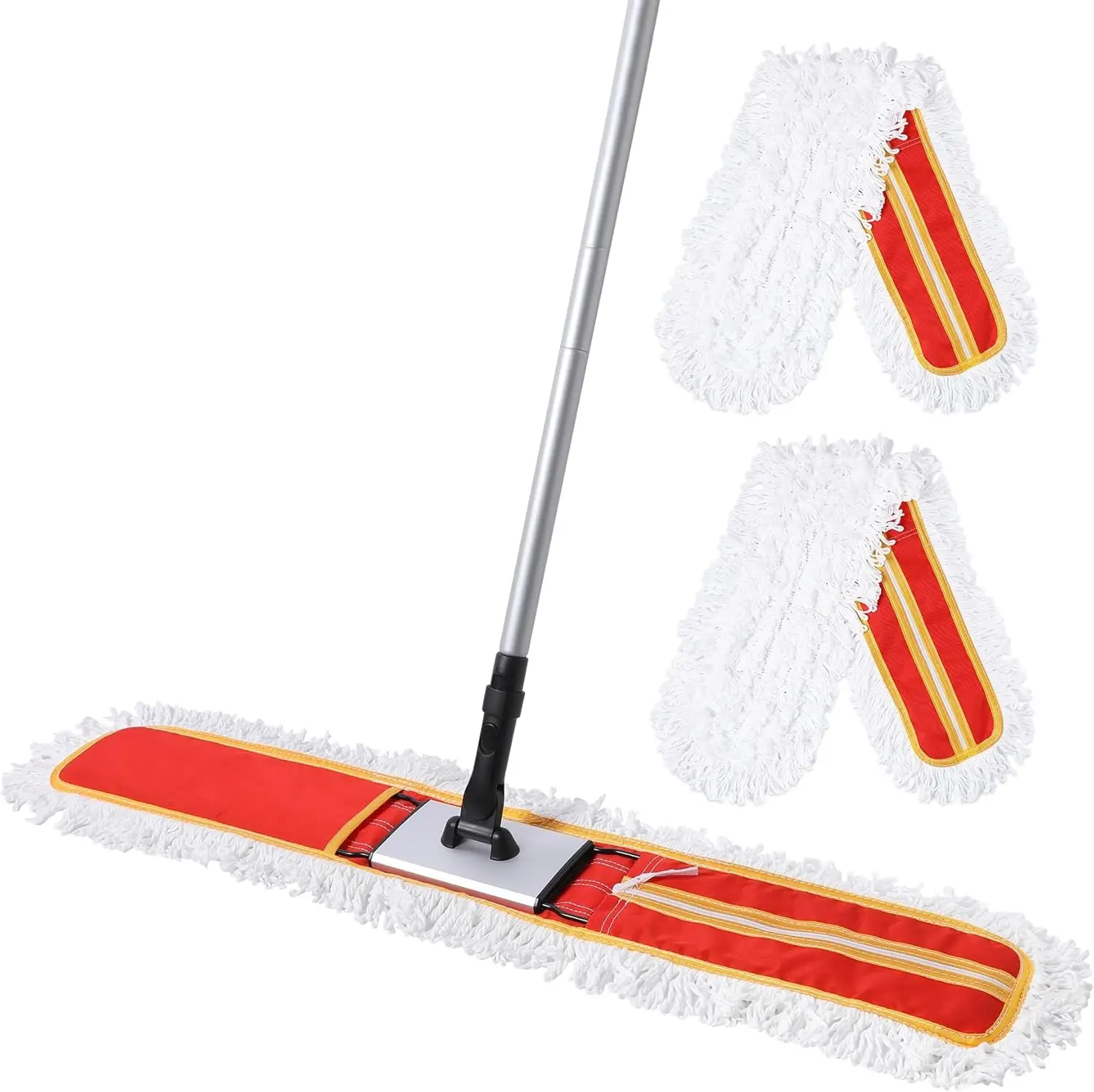 Heavy-Duty 36" Commercial Dust Mop & Floor Sweeper - Extra Wide Wet/Dry Hardwood Floor Cleaner with 59" Long Handle, Washable
Heavy-Duty 36" Commercial Dust Mop & Floor Sweeper - Extra Wide Wet/Dry Hardwood Floor Cleaner with 59" Long Handle, Washable