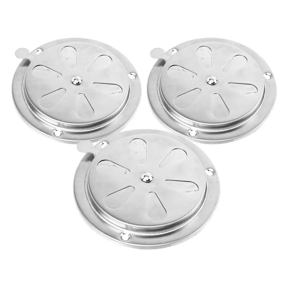 3Pcs Stainless Steel Vent Damper Adjustable Air Flow Control Bbq Smoker Grill Replacement Parts Vent Covers for Rv Roof Yacht
3Pcs Stainless Steel Vent Damper Adjustable Air Flow Control Bbq Smoker Grill Replacement Parts Vent Covers for Rv Roof Yacht