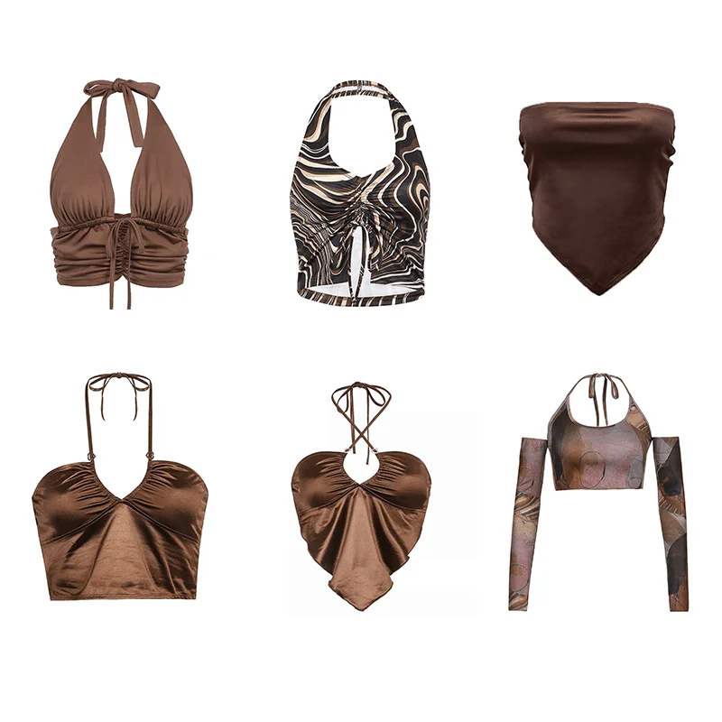 36 стилей, сексуальный винтажный укороченный топ с лямками Y2K, женский летний укороченный топ 90-х годов с открытой спиной, футболки, женская мода, фитнес-бретелька для вечеринки 
36 стилей, сексуальный винтажный укороченный топ с лямками Y2K, женский летний укороченный топ 90-х годов с открытой спиной, футболки, женская мода, фитнес-бретелька для вечеринки