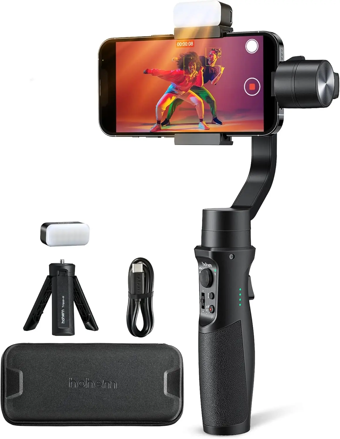 3-Axis Smartphone Gimbal Stabilizer with Fill Light, Ultra-Wide Mode, 600° Inception for iPhone Android Vlogs
3-Axis Smartphone Gimbal Stabilizer with Fill Light, Ultra-Wide Mode, 600° Inception for iPhone Android Vlogs