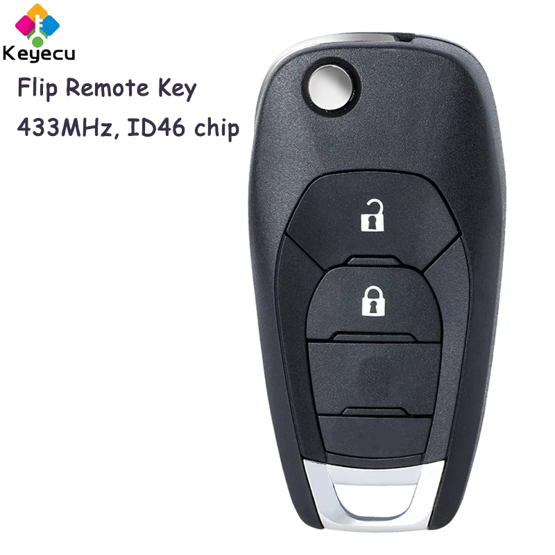 KEYECU Flip Remote Control Car Key With 2 Buttons 433MHz ID46 Chip for Holden Colorado 2017+ for Holden Astra BK 2016+
KEYECU Flip Remote Control Car Key With 2 Buttons 433MHz ID46 Chip for Holden Colorado 2017+ for Holden Astra BK 2016+