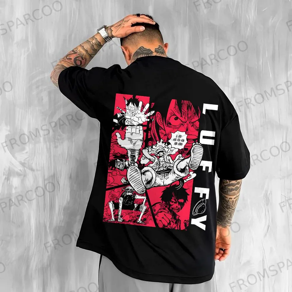 2025 One Piece Short-sleeved Men's Couple T-shirts Men and Women's Surrounding Anime Trendy Brand Loose Luffy COS
2025 One Piece Short-sleeved Men's Couple T-shirts Men and Women's Surrounding Anime Trendy Brand Loose Luffy COS