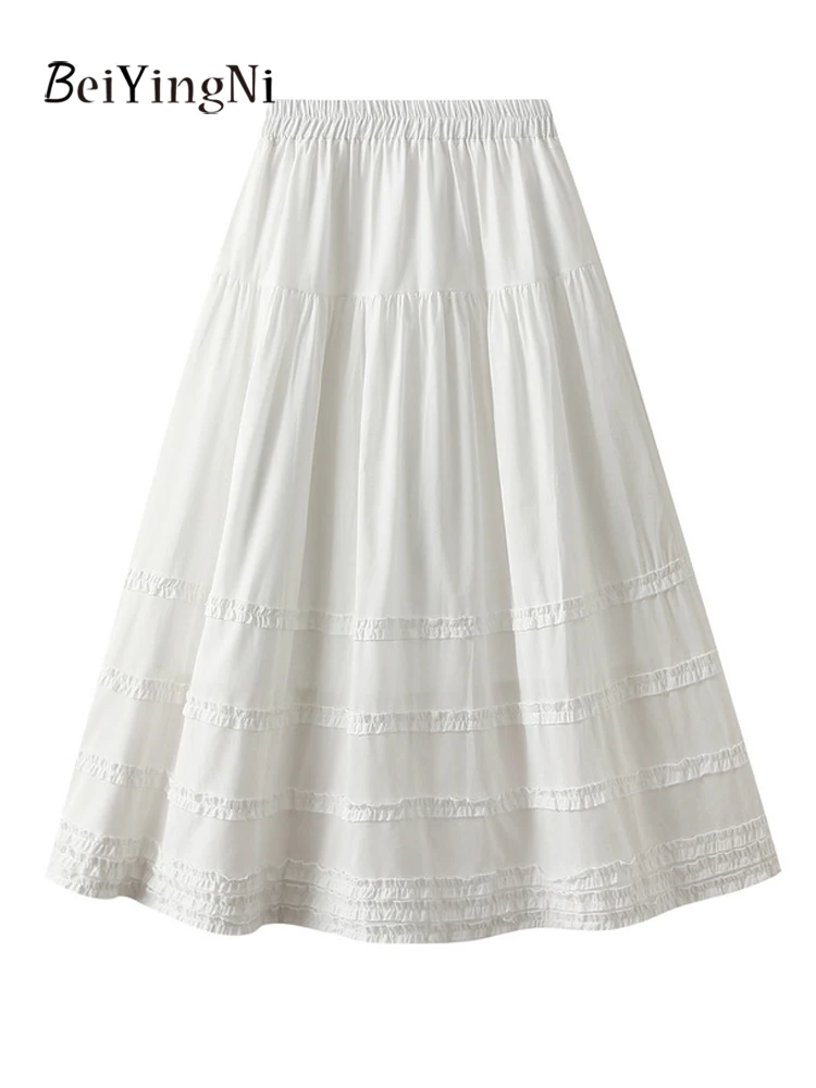 Beiyingni, черные французские хлопковые юбки для женщин, лето 2022, модная белая юбка-миди трапециевидной формы, повседневная простая корейская универсальная юбка Faldas
Beiyingni, черные французские хлопковые юбки для женщин, лето 2022, модная белая юбка-миди трапециевидной формы, повседневная простая корейская универсальная юбка Faldas