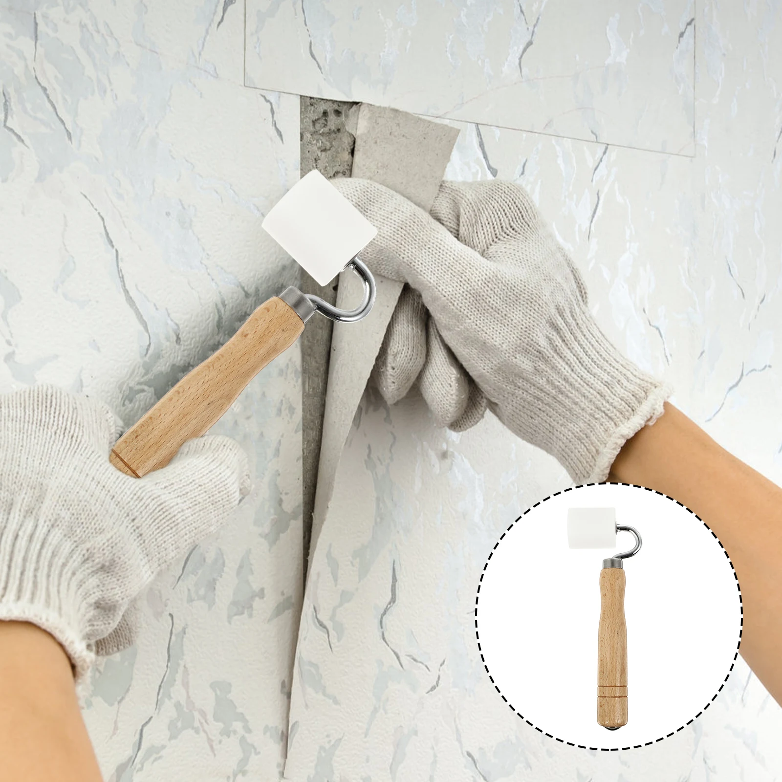 Wallpaper Pressing Roller Tools Stainless Steel Handheld Quilting Roller Wooden Handle Construction Tool Rigorous Process
Wallpaper Pressing Roller Tools Stainless Steel Handheld Quilting Roller Wooden Handle Construction Tool Rigorous Process