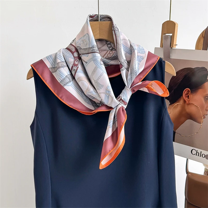 70cm Square Scarf Design Double Side Shawl Wrap Print Twill Silk Women Hijab Female Foulard Headband Bandana
70cm Square Scarf Design Double Side Shawl Wrap Print Twill Silk Women Hijab Female Foulard Headband Bandana