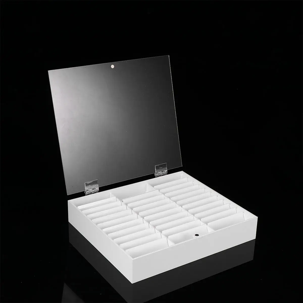 1Pcs 30-Grid Modern Acrylic Manicure Display Box Large Capacity Lid Closure Safe Non-Deforming Storage Case for Nail Tech
1Pcs 30-Grid Modern Acrylic Manicure Display Box Large Capacity Lid Closure Safe Non-Deforming Storage Case for Nail Tech