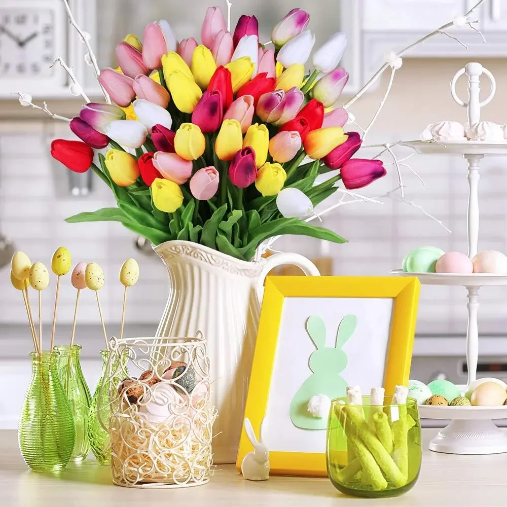 Home Decor Valentine's Day present 15~30pcs/lot Tulip Artificial Flower Real Touch Artificial Bouquet Fake Flower For Garden
Home Decor Valentine's Day present 15~30pcs/lot Tulip Artificial Flower Real Touch Artificial Bouquet Fake Flower For Garden