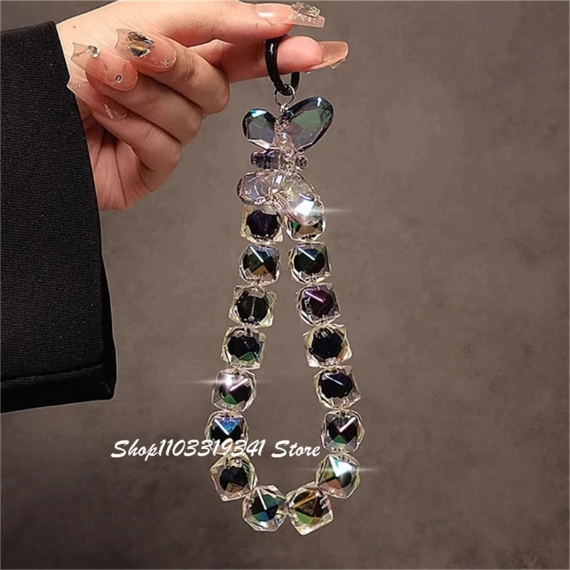 INS Butterfly Pendant Shining Bead Mobile Phone Lanyard For iPhone Bag Universal Accessories Handheld Chain Short Wrist Lanyard
INS Butterfly Pendant Shining Bead Mobile Phone Lanyard For iPhone Bag Universal Accessories Handheld Chain Short Wrist Lanyard