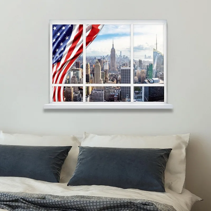 New York Manhattan View Mural for Occident Home Decoration Aesthetic Rooms Wall Art Wooden Window City Scenery Vinyl Stickers 
New York Manhattan View Mural for Occident Home Decoration Aesthetic Rooms Wall Art Wooden Window City Scenery Vinyl Stickers