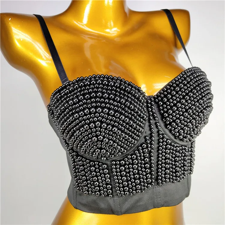 Fashion Nightclub Sexy in Stock Heavy Industry Pearl Beaded Sling Tube Top Short Type Summer Push up Bra Outer Wear Women
Fashion Nightclub Sexy in Stock Heavy Industry Pearl Beaded Sling Tube Top Short Type Summer Push up Bra Outer Wear Women