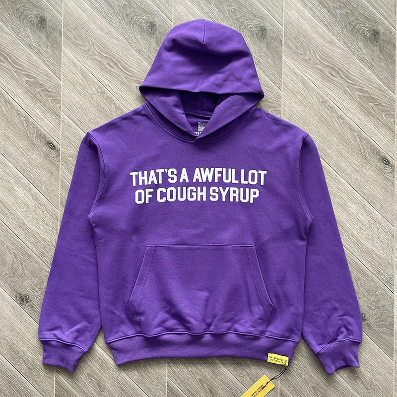 Fashion Trend That's A Awful Lot of Cough Syrup Hoodie Sweatshirt High Quality Streetwear Multi-color Printed Pullover
Fashion Trend That's A Awful Lot of Cough Syrup Hoodie Sweatshirt High Quality Streetwear Multi-color Printed Pullover