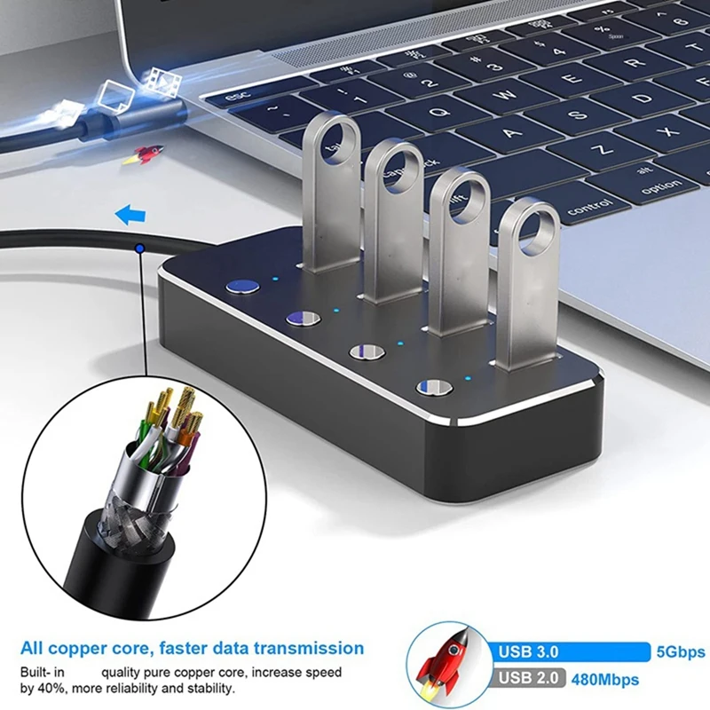 USB 3.0 Адаптер питания, 4 порта, разветвитель из алюминиевого сплава, док-станция, 3,0 USB мульти-разветвитель, переключатель 1,2 м, кабельный концентратор
USB 3.0 Адаптер питания, 4 порта, разветвитель из алюминиевого сплава, док-станция, 3,0 USB мульти-разветвитель, переключатель 1,2 м, кабельный концентратор
