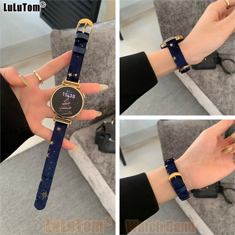 Роскошный бархатный кожаный ремешок для часов Samsung Galaxy Watch 8 Ultra 7 6 5 4 44/40 Huawei GT5 Pro 42/46 мм, женский ремешок 18/20/22 мм
Роскошный бархатный кожаный ремешок для часов Samsung Galaxy Watch 8 Ultra 7 6 5 4 44/40 Huawei GT5 Pro 42/46 мм, женский ремешок 18/20/22 мм