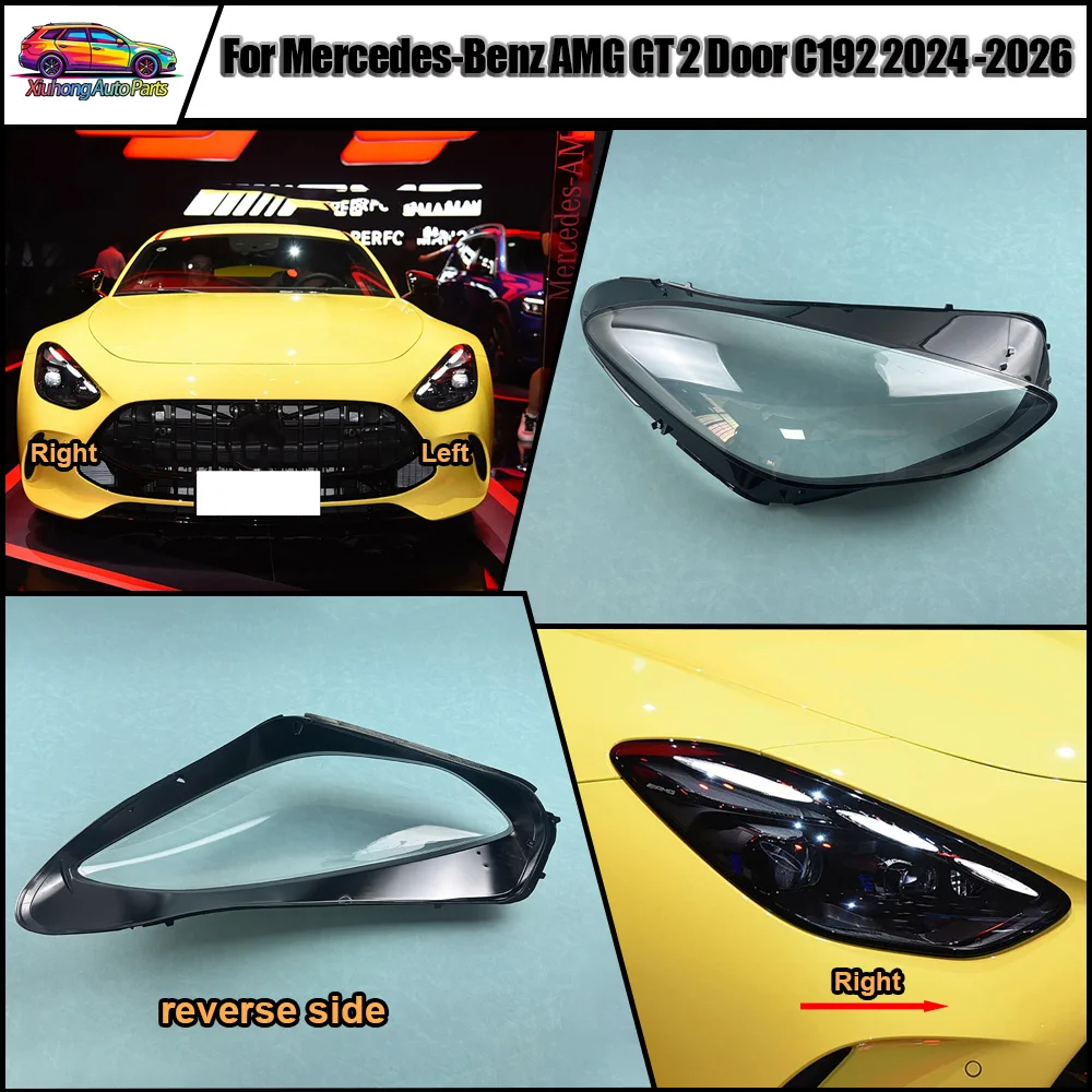 For Mercedes-Benz 2024-2026 AMG GT 2 Door C192 Lamp Shade Headlamp Shell Transparent Lampshade Headlight Cover Lens Plexiglass
For Mercedes-Benz 2024-2026 AMG GT 2 Door C192 Lamp Shade Headlamp Shell Transparent Lampshade Headlight Cover Lens Plexiglass