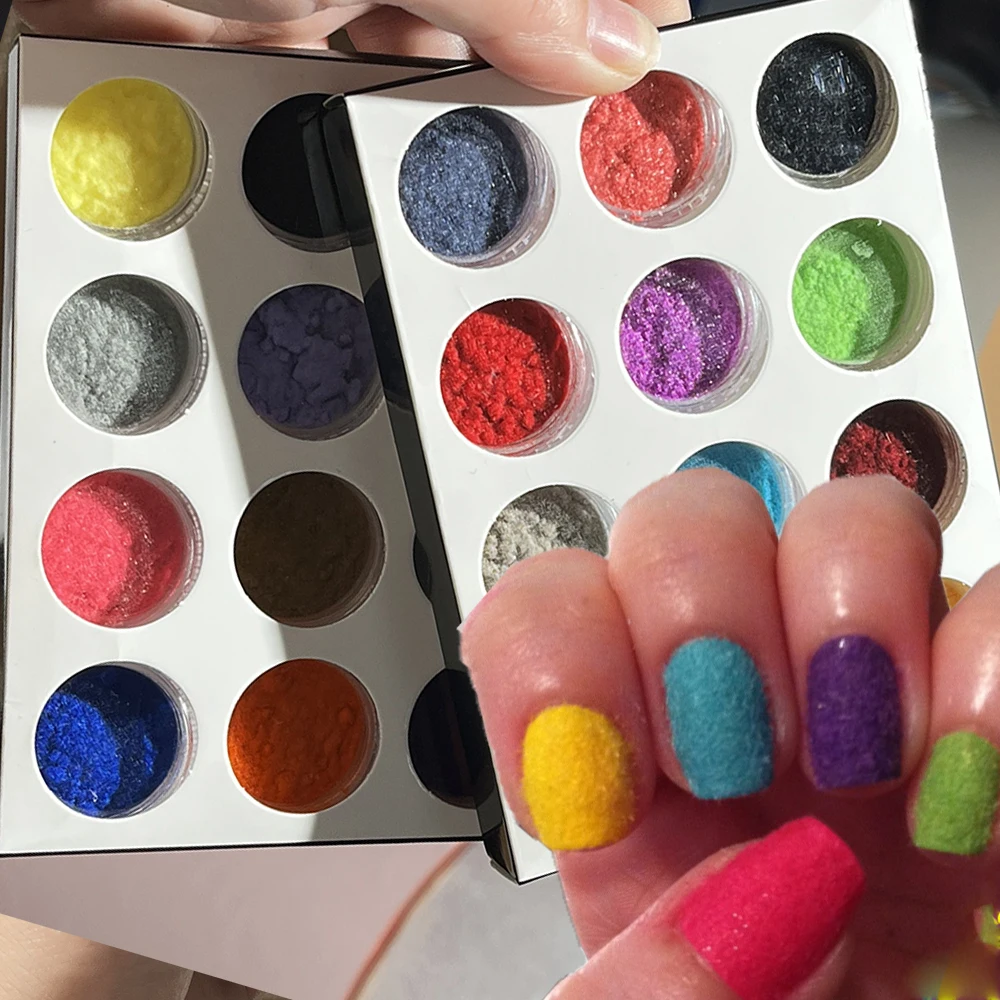 24Colors/kit Winter Christmas Velvet Nail Flocking Powder Net1-2g Colorful Fuzzy Flocking Velvet Nail Glitter DIY Manicure Powde
24Colors/kit Winter Christmas Velvet Nail Flocking Powder Net1-2g Colorful Fuzzy Flocking Velvet Nail Glitter DIY Manicure Powde