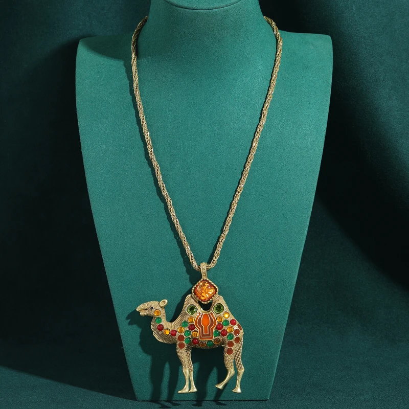 Retro Rhinestone Colorful Camel Necklace Pendants For Jewelry Making Vintage Gold Plated Women Party Luxury Accessories 2026 New
Retro Rhinestone Colorful Camel Necklace Pendants For Jewelry Making Vintage Gold Plated Women Party Luxury Accessories 2026 New