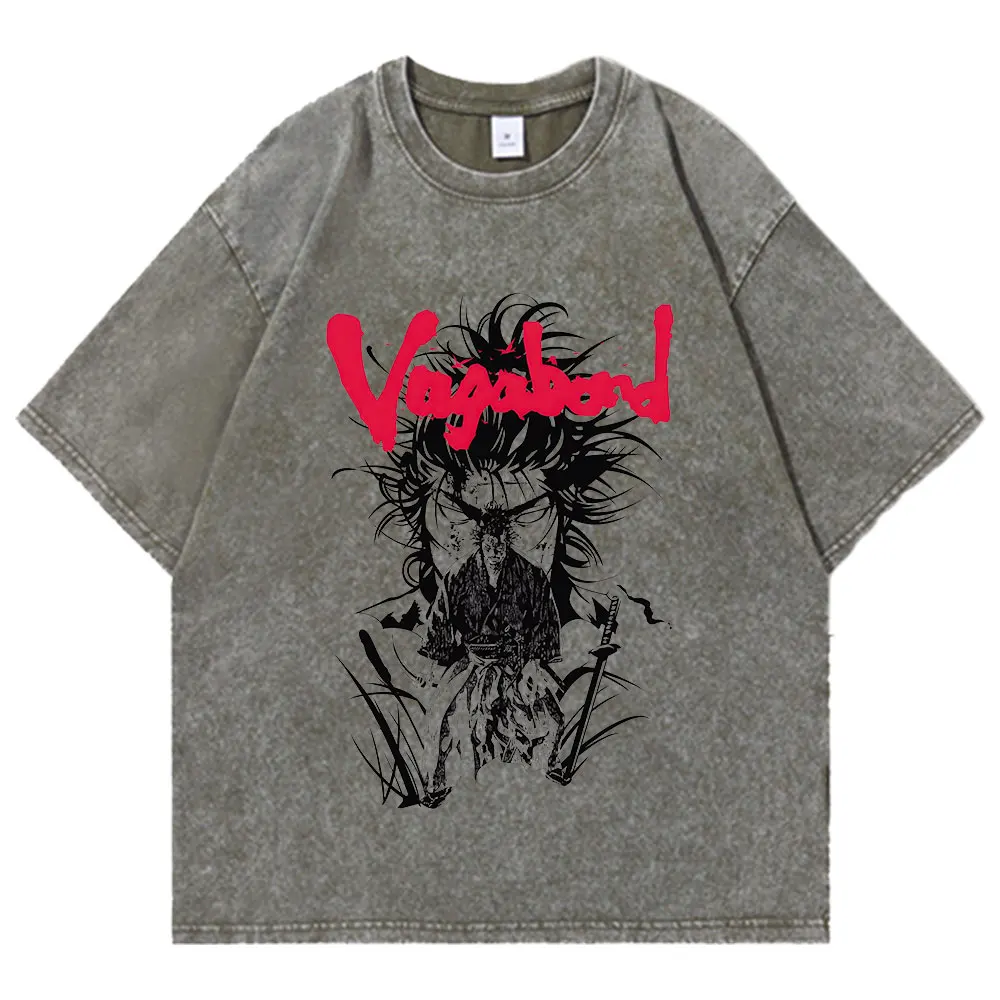 Anime Vagabond Washed T Shirts Men Women Cotton Harajuku Vintage T-Shirts Hip Hop Streetwear Retro Wash Summer Tops Tees
Anime Vagabond Washed T Shirts Men Women Cotton Harajuku Vintage T-Shirts Hip Hop Streetwear Retro Wash Summer Tops Tees