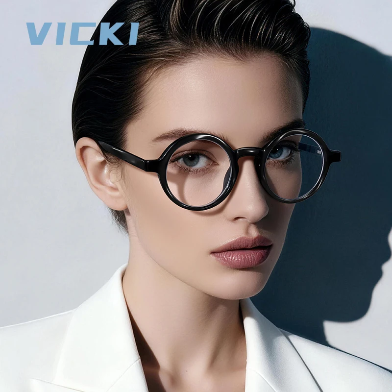 Очки VICKI Vintage Black Round Frames с защитой от синего света, с возможностью установки линз по рецепту, мультифокальные, модель LS094
Очки VICKI Vintage Black Round Frames с защитой от синего света, с возможностью установки линз по рецепту, мультифокальные, модель LS094