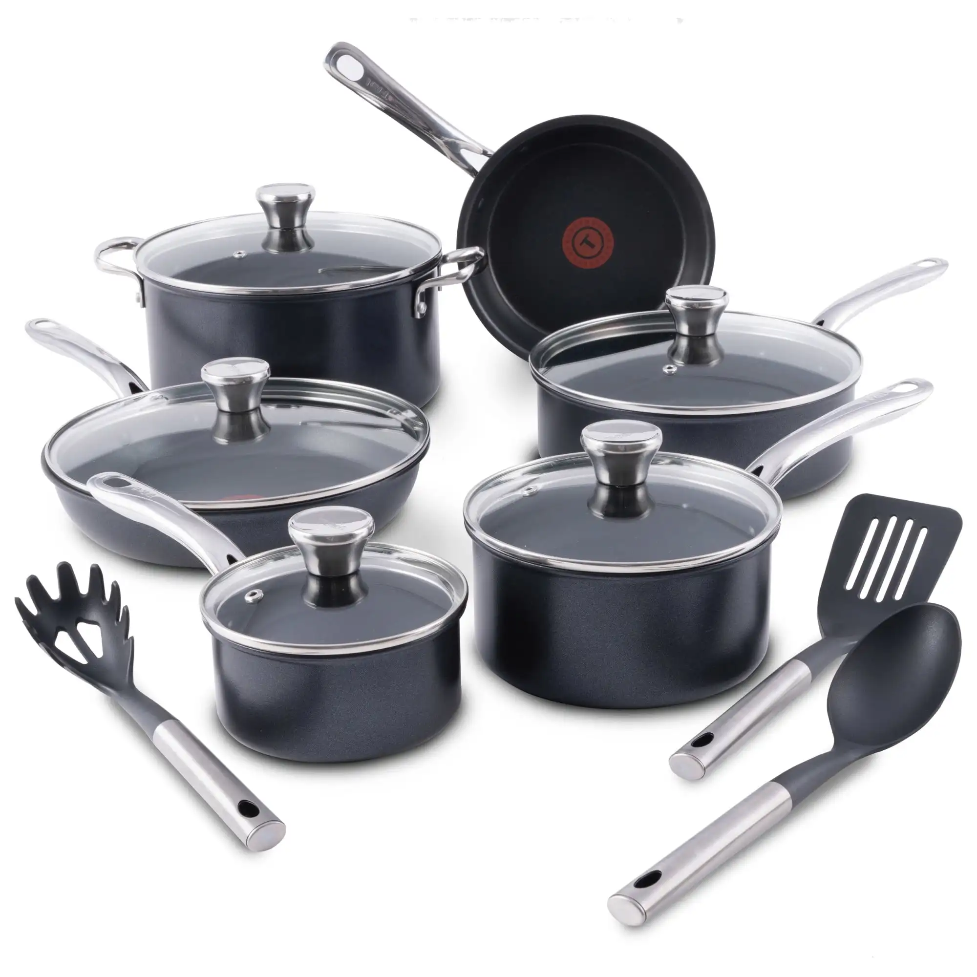 Platinum Non-Stick Cookware Set, Black Durable and perfectly stylish cookware set suitable for home or apartment
Platinum Non-Stick Cookware Set, Black Durable and perfectly stylish cookware set suitable for home or apartment