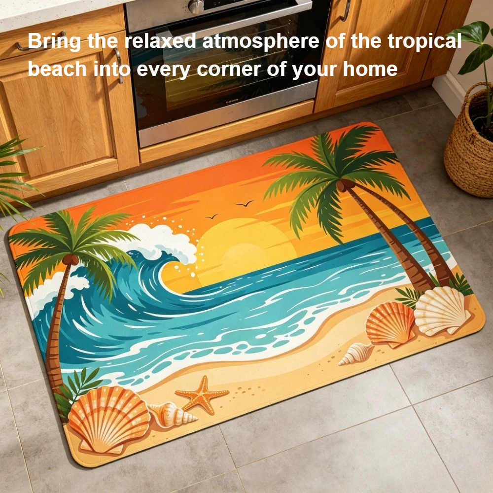 Коврик VIKAMA Beach Sunset Diatom Mat: впитывающий, быстросохнущий, нескользящий коврик для ванной, душа, кухни, прихожей, прачечной
Коврик VIKAMA Beach Sunset Diatom Mat: впитывающий, быстросохнущий, нескользящий коврик для ванной, душа, кухни, прихожей, прачечной
