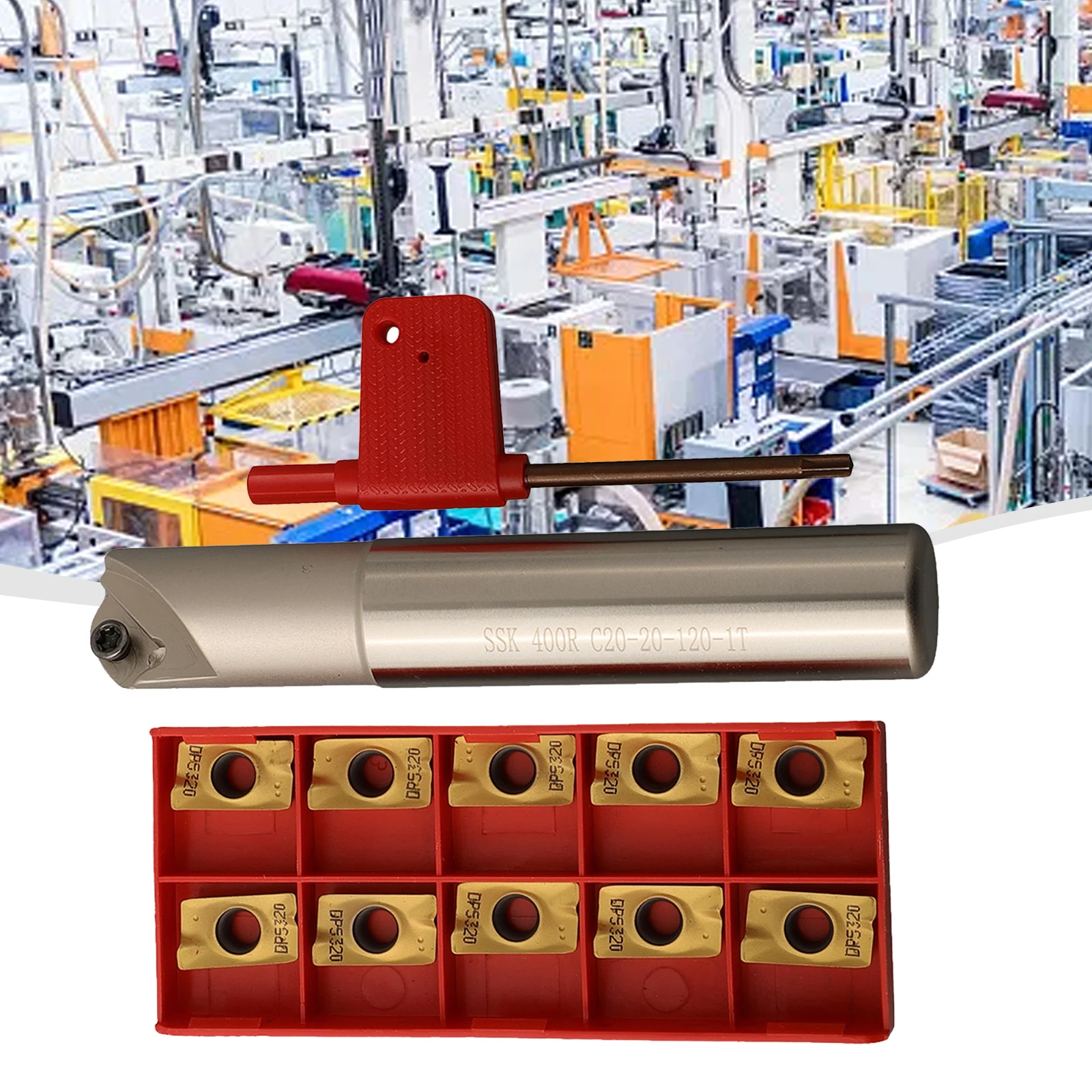 SSK C20-20-120L Turning Tool Holder Kits 20mm Indexable Chamfer End Mill Cutte Precision Grinding W/ 10pcs APKT1604PDER Inserts
SSK C20-20-120L Turning Tool Holder Kits 20mm Indexable Chamfer End Mill Cutte Precision Grinding W/ 10pcs APKT1604PDER Inserts