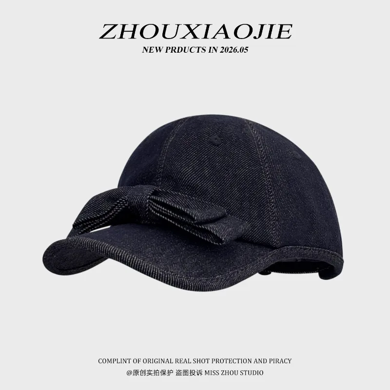 Korean Style Fashion Bow Denim Baseball Cap for Women Summer Niche Wide-brim Sun-protection Adjustable Sun Hat Casquette
Korean Style Fashion Bow Denim Baseball Cap for Women Summer Niche Wide-brim Sun-protection Adjustable Sun Hat Casquette