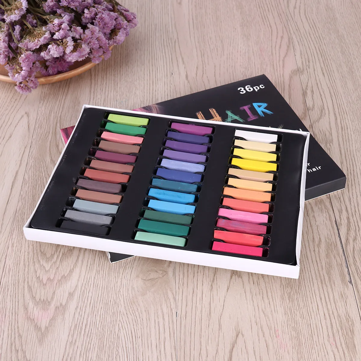 Hair Color Dye Chalks Temporary Pastel Diy Coloring For 36 Colors Non-Toxic Hair Chalk Graffiti Blackboard Paper
Hair Color Dye Chalks Temporary Pastel Diy Coloring For 36 Colors Non-Toxic Hair Chalk Graffiti Blackboard Paper